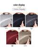 Men's Hengyuanxiang 100% Pure Wool Slub Sweater - Round Neck, Warm, Autumn/Winter 2025 Collection