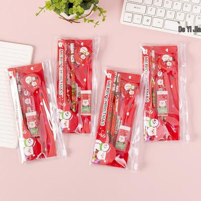 Weihnachtsbriefpapier-Set: Bleistifte, Radiergummis, Spitzer, Lineale, Etuis - Weihnachtsgeschenke für Schüler