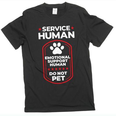 Heren Service Human Shirt Emotionele Steun T-shirt Grappige Uitspraak T-shirt Joke T-shirt
