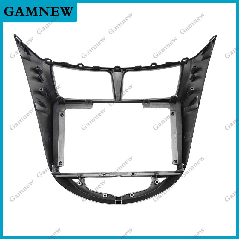 Car 9 Inch Radio Fascia For Hyundai I-25/Accent/Solaris/Verna 2010-2016 Frame Android 2Din MP5 Player Stereo Panel