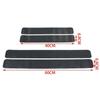 4pcs Black Car Door Sill Plate Protector 3D Carbon Fiber Look Car Sticker Sill Scuff Cover Anti Scratch Decal For All Car