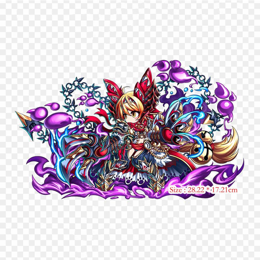 Brave Frontier Video Games Iron on Heat Transfer Printing Vinyl Patches Sticker for Clothes DIY Appliques Washable Patches