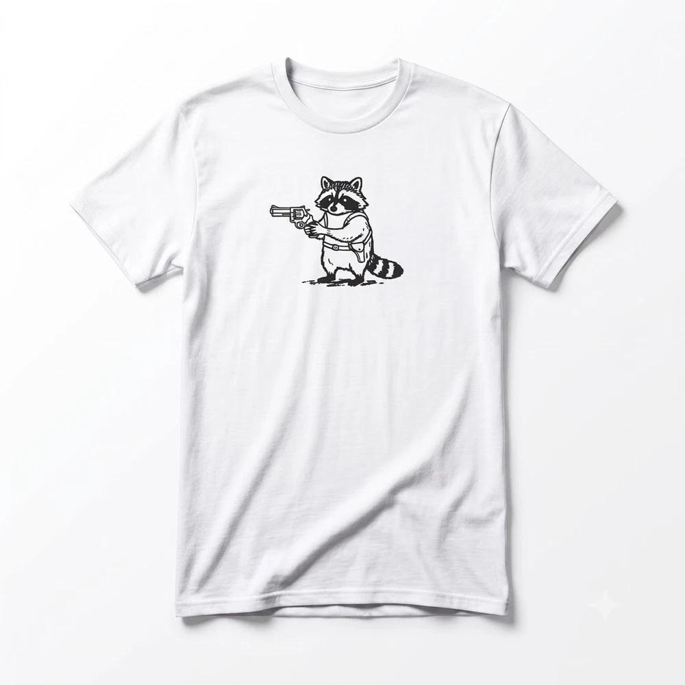 Raccoon Robber Funny Racoon Gift For Friends White TShirt S