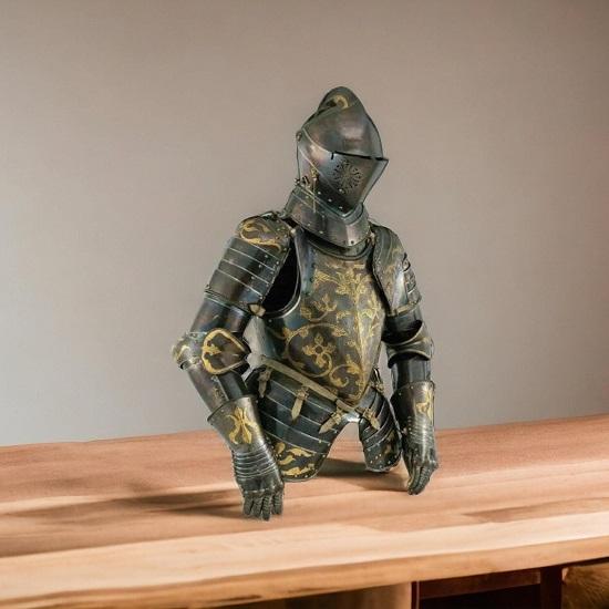 

Средневековый костюм крестоносца, костюм полурыцаря-тамплиера, стальные доспехи ручной работы, ЛАРП, косплей, реконструкция