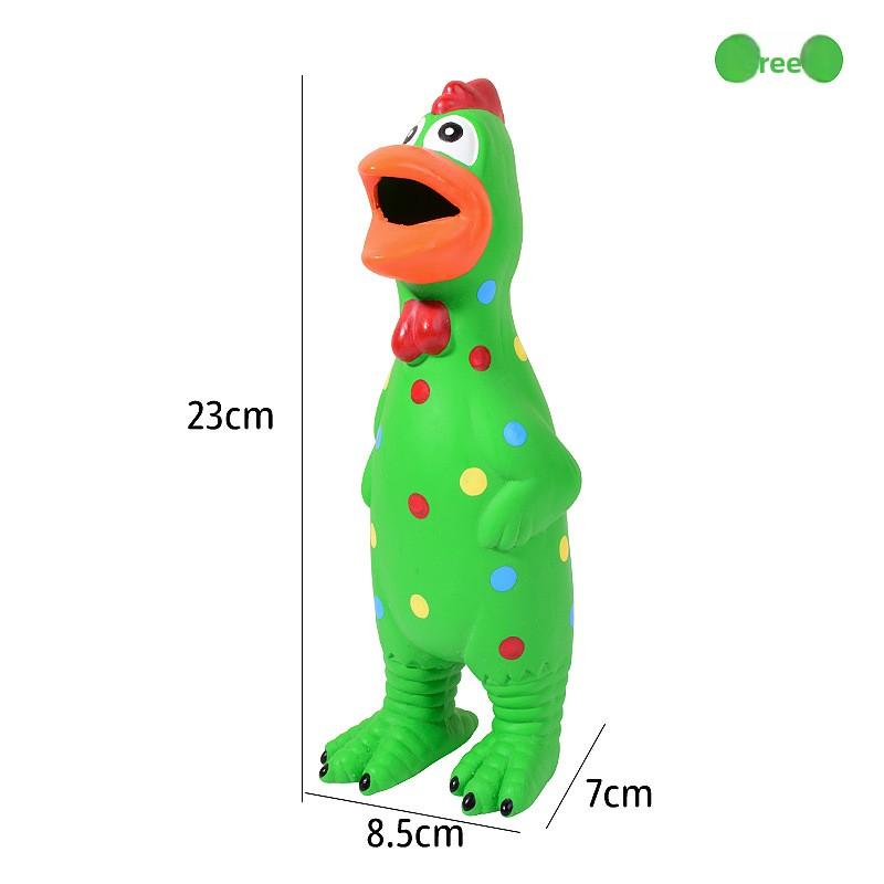 Pet Toy Spotted Latex Chicken - Large Dog Stress-relieving Interactive Vocalizing Screaming Chicken Dog Toy