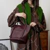 Langson Ls_Burgundy Soft Commuter Bag
