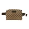 Gucci Canvas mit Leder-Umhängetasche, Bauchtasche Regular Unisex Ebenholz/Braun