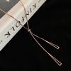 Punk Popular Geometric Sweater Box Chain Female Long Necklace for Women Adjustable Fine Jewelry Wedding Party Birthday Gifts