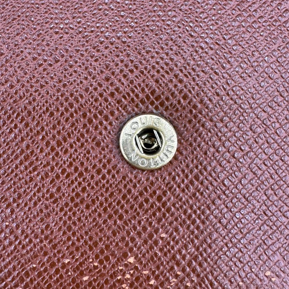 LOUIS VUITTON M61215 Monogram leather Portefeuille International Purse Sunburn leather Women Used