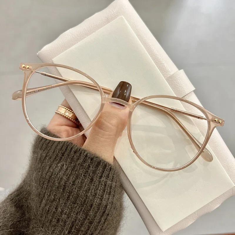 

Unisex Fashion Near Sight Glasses Versatile Anti-Blue Light Eyeglasses Metal Frame Eyewear Fashion Computer Eyewear 0 To -4.0 -3.0