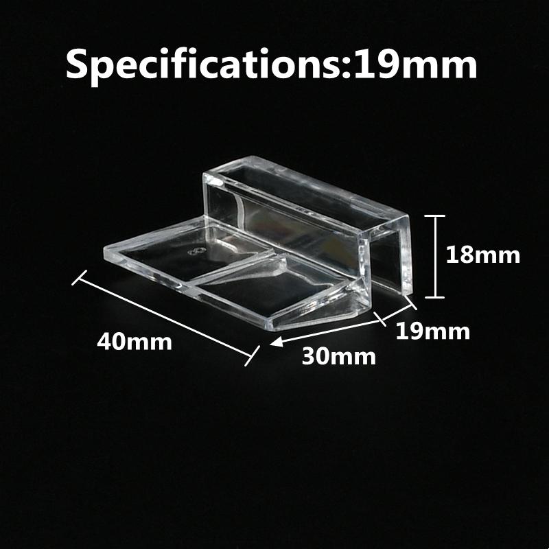 4/5/6/8/10/12/15/19mm Acrylic Aquarium Fish Tank Clips Glass Cover Support Holders Accessories for Aquarium Filter Lamp Stand