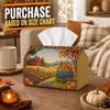 1pc Classic Country Farm Tissue Box - Barn Pumpkin Cart Napkin Storage Box, Suitable for Rolls/facial Tissues/single Sheets,Two Sizes Available for Ha