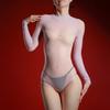 Men'S And Women'S Sexy See-Through Stockings Swimsuit, Tight-Fitting One-Piece, Transparent, High-Elastic, Shiny, No-Removal, Se