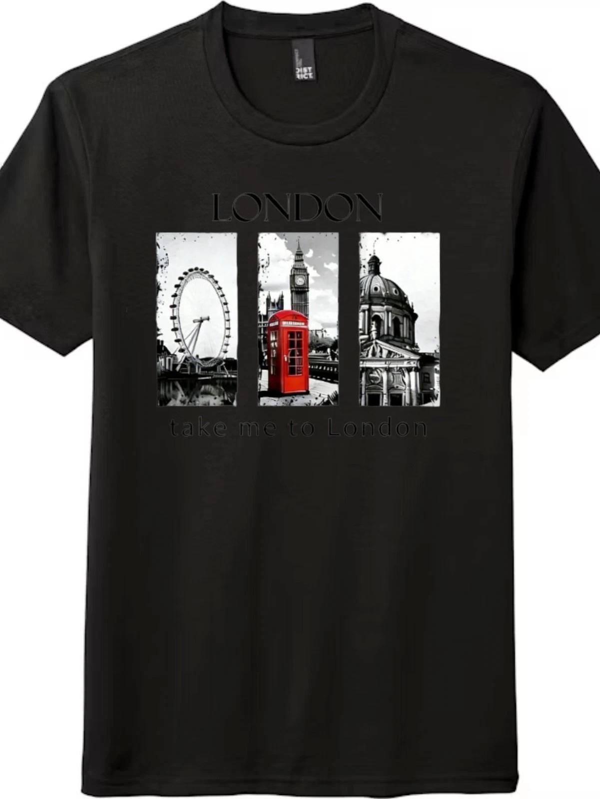 Minimalist London Cityscape Take Me to London Unisex T-Shirt M