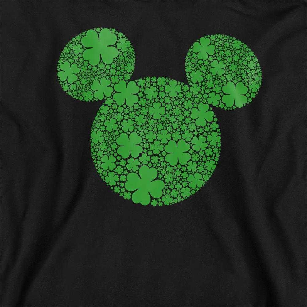 Disney Childrens/Kids Mickey Mouse Shamrock Ears St Patricks Day Pullover Hoodie