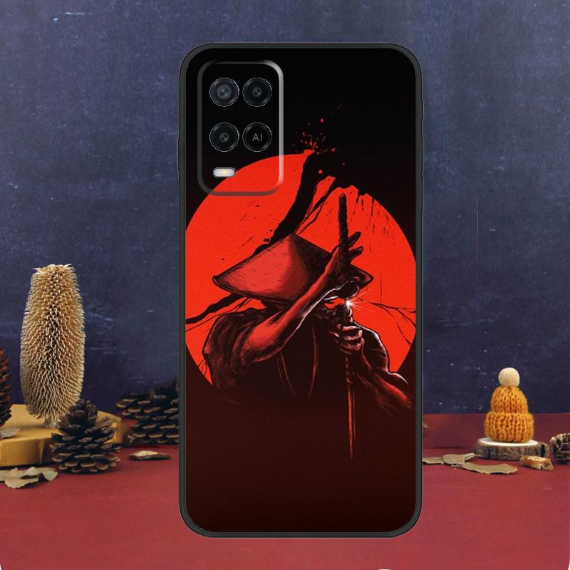 Japanese Samurai Warrior Case For Oppo A80 A60 A40 A78 A98 A58 A38 A18 A54 A74 A94 A96 A76 A16 A15 A17 A57 A5 A6 Pro