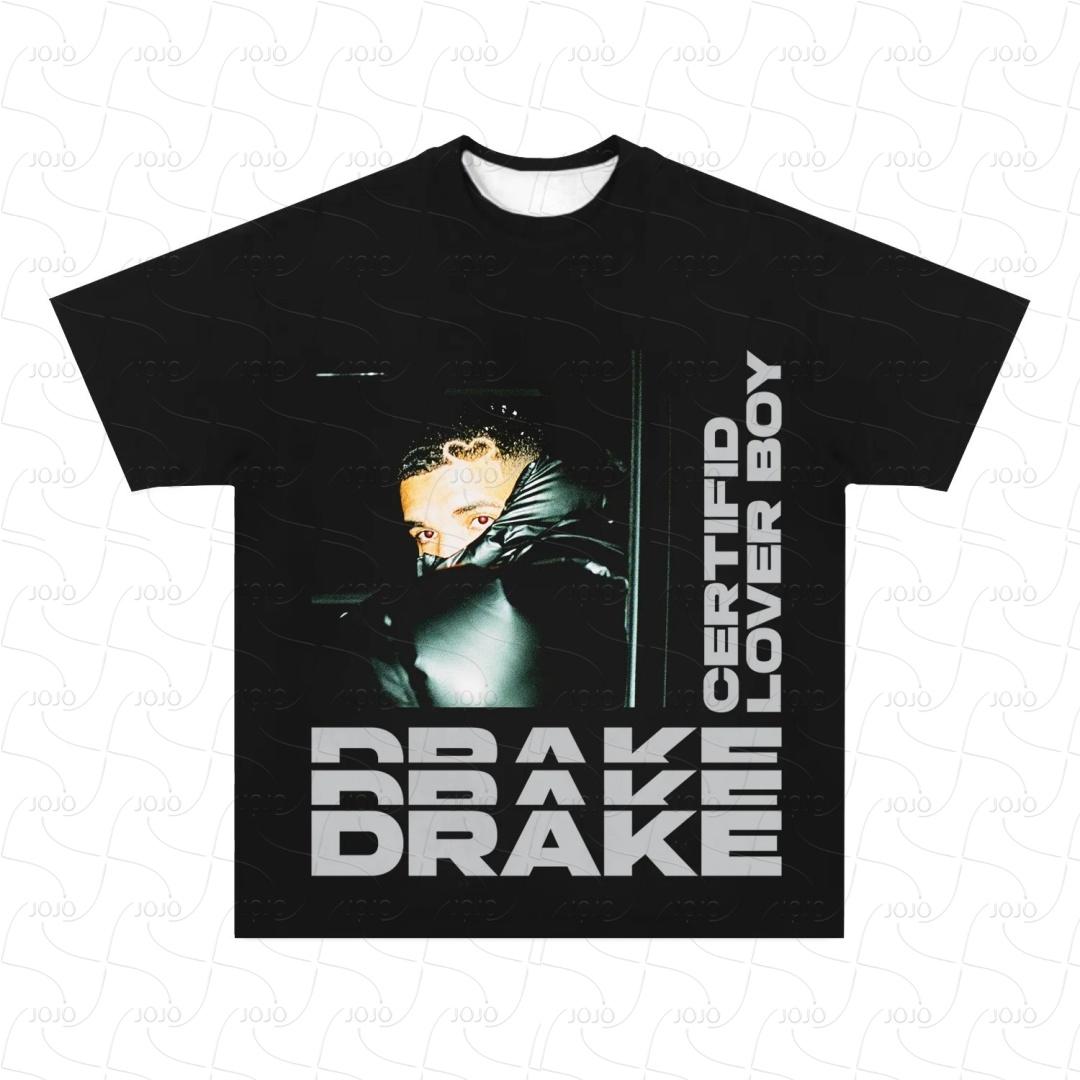 

Real Rapper Drake Retro Graphic T Shirt Men s Hip Hop Clothing Y2k Unisex Fashion Oversized West Coast Gangster Top Gift for Fan M