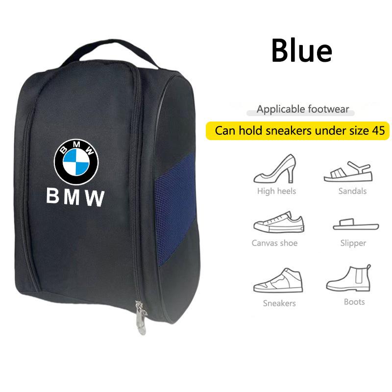 Hot 2025 Car Shoe Storage Bag Emblem Sneaker Travel Outdoor Organization Case Tools For BMW F10 F30 E46 G28 G20 G30 E60 E39 G30