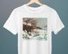 Snow Effect, Gustabe Courbet, Unisex T-Shirt, Art T-Shirt, Fine Art, Snow Tee, Gift for Her, Gift for Him, Art Lover Gift
