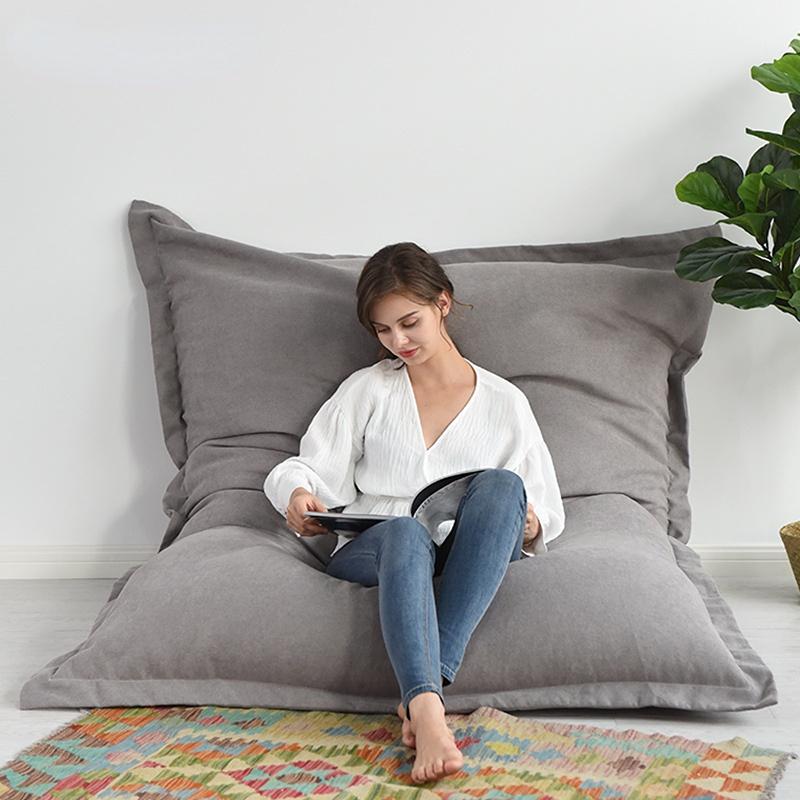EPP Square Beanbag Sofa Cover Chair Lazy Sofa Chair Beanbag Bubble Sofa Tatami Living Room Furniture