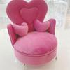 Stylish Plush Jewelry Display Stand Elegant Plush Jewelry Case European Style Mini Chair for Ring Earring Display