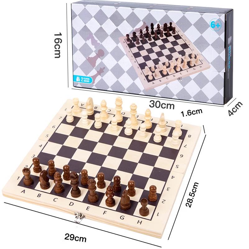 Wooden Foldable Chess Set
