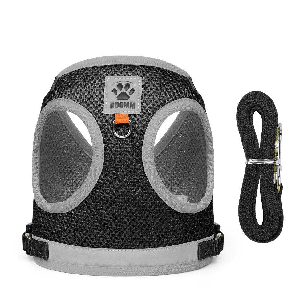 Reflective Breathable Pet Harness for Dogs and Cats - Universal Vest Style Leash