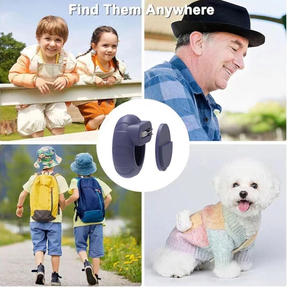 Invisible Pin Tracker Device Case Waterproof Protective Cover Locator Holder for Airtag Kids