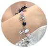 Pastoral Pearl Bow Fringed Bracelet LolitaBracelet Sweet Heart Hand Jewelry