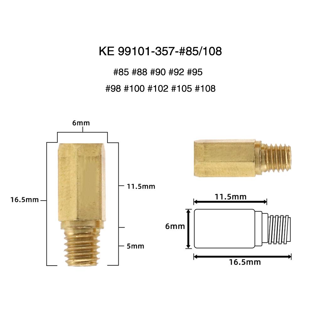 Alconstar 10pcs Motorcycle Carburetor Main Jet Nozzle Kit For Keihin FCR OKO KOSO PE PWK Carburetor Hexagon Motorcycle Main Jet
