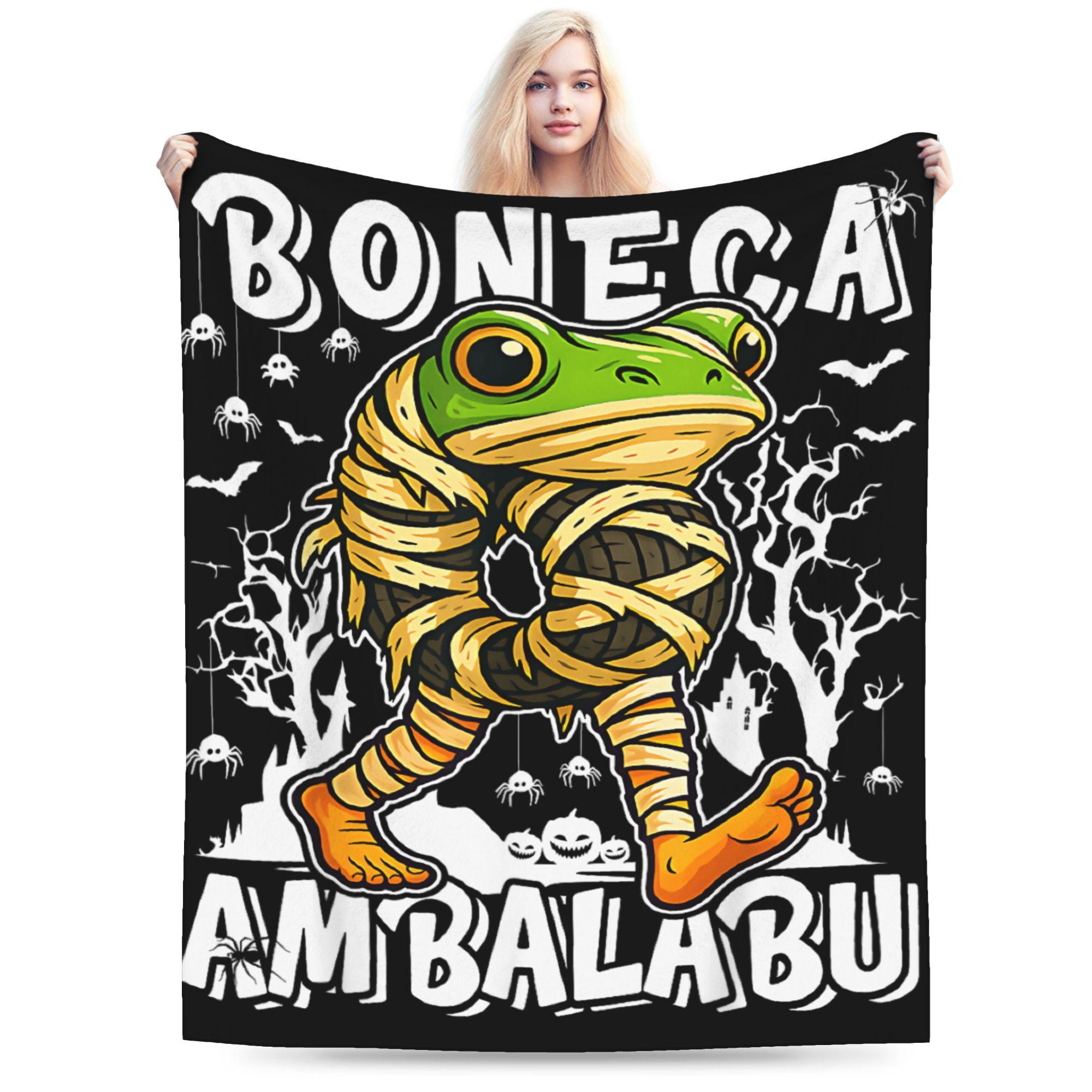 Boneca Ambalabu Halloween Mummy Italian Brainrot Gen Z Blanket Quality Warm Soft  Bedding Throws Winter Picnic Bedroom Bedspread 75x90cm