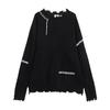 2024 Niche Unisex Distressed Knit Sweater with Exposed Seams