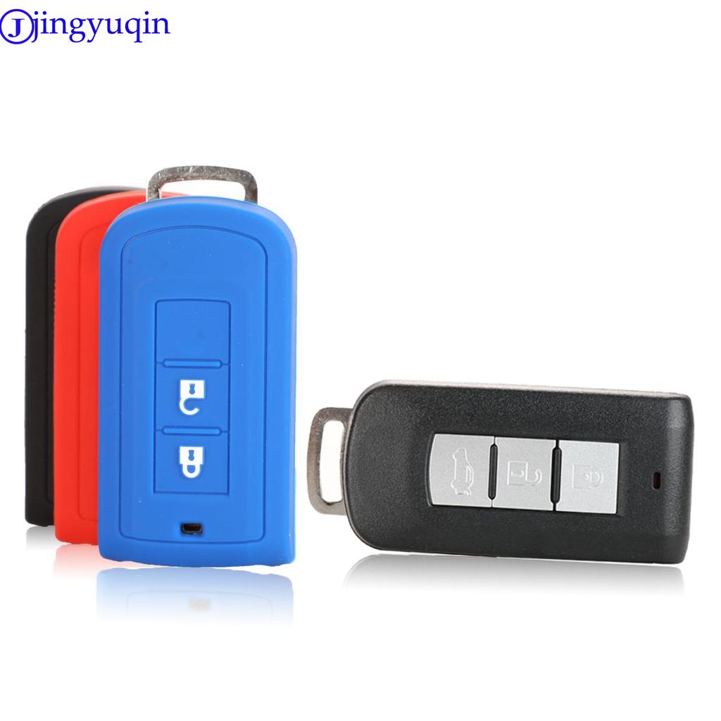 Jingyuqin 2b Силіконовий Чохол для Ключа Автомобіля Для Mitsubishi Outlander 10 Lancer Pajero Sport EX ASX Colt L200 Інтелектуальний