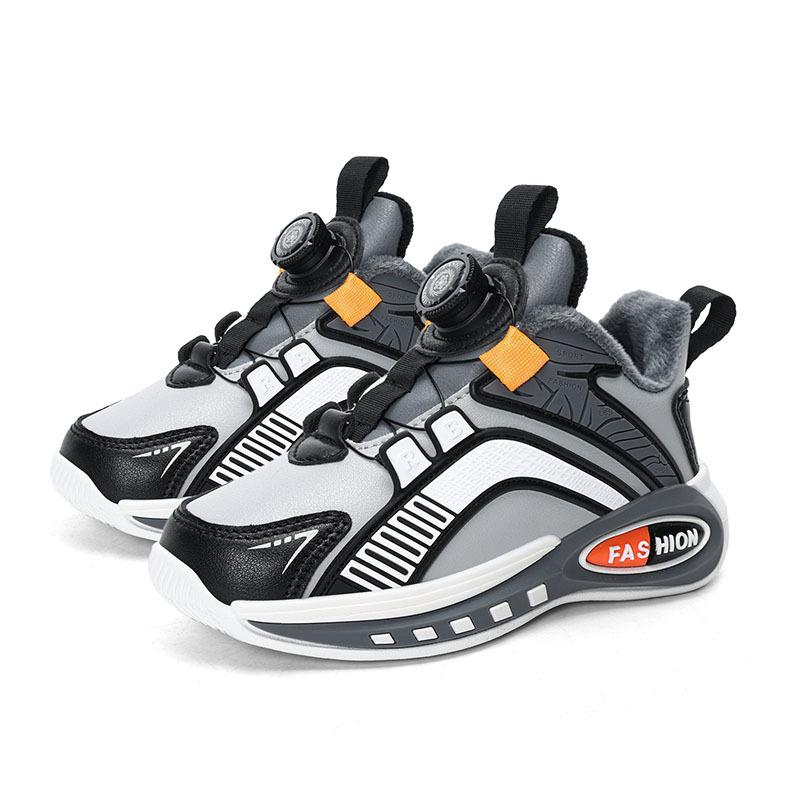 

Children s sports shoes autumn and winter new velvet warm boys cotton shoes girls two cotton shoes dad shoes 28