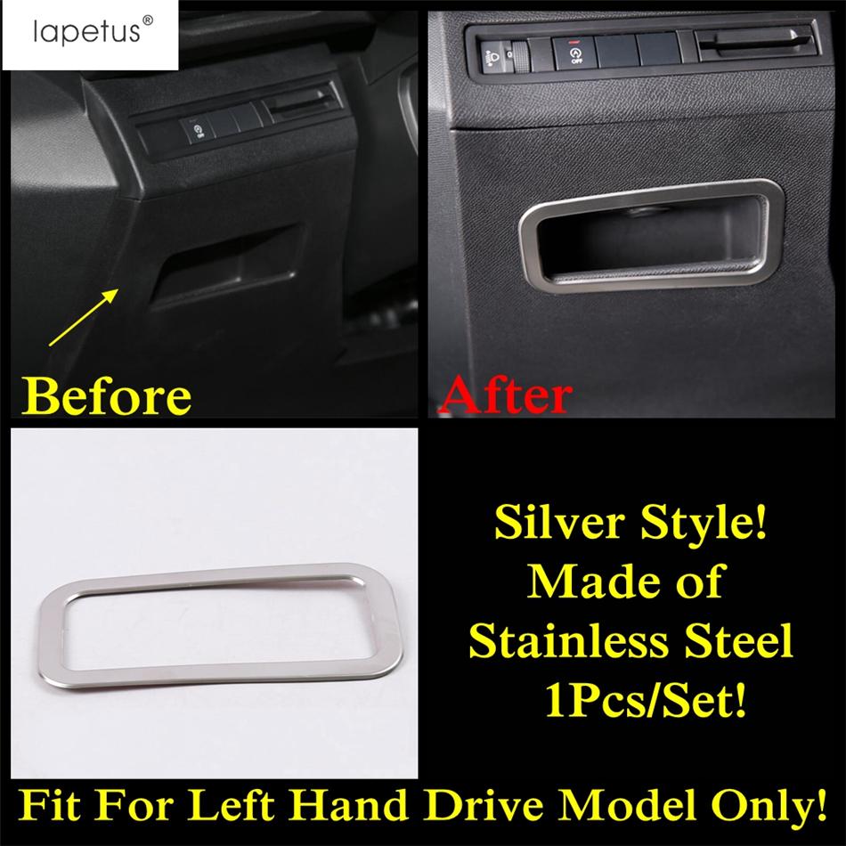 Stainless Steel Accessories For Peugeot 3008 5008 GT 2017 - Main Driving Glove Box / Head Light / Water Cup / Air Cover Trim