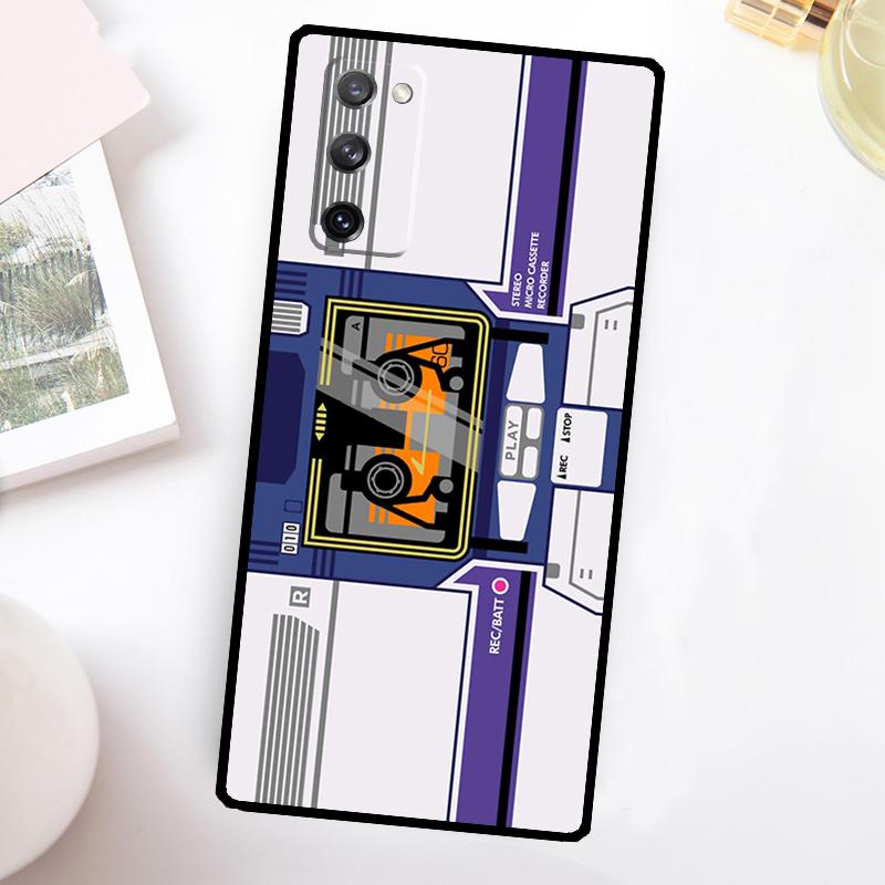 Retro Cassette Tape Funda For Samsung Galaxy S23 Ultra S22 Plus S20 S21 FE S8 S9 S10 Note 10 20 S24 Ultra Case