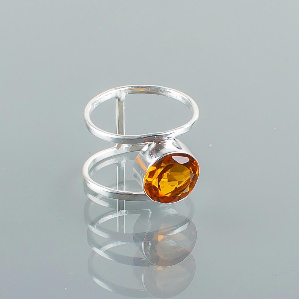 Natural Citrine Gemstone 925Sterling Silver Jewelry Handmade Dainty Ring For Her RR-13-4