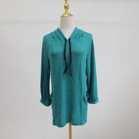 45720 Sleeve Hoodies for Women Oversized Hooded Pullover Tops