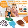 Baby Montessori Sensory Mats Cartoon Animal Cognition Mat Hand-Eye Coordination Education Toy Sensory Tactiles Pad for Children