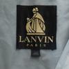 Lanvin 90s Made In Italy Old Stainless Collar Coat 46 Blue Gray Men's Used