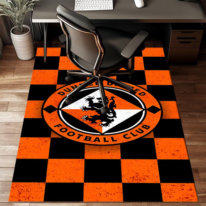 Tappeto Ufficio con Stemma Dundee United, Cuscino per Sedia, Tappeto per Ingresso, Tappeti per Soggiorno, Camera da Letto, Regali di Natale