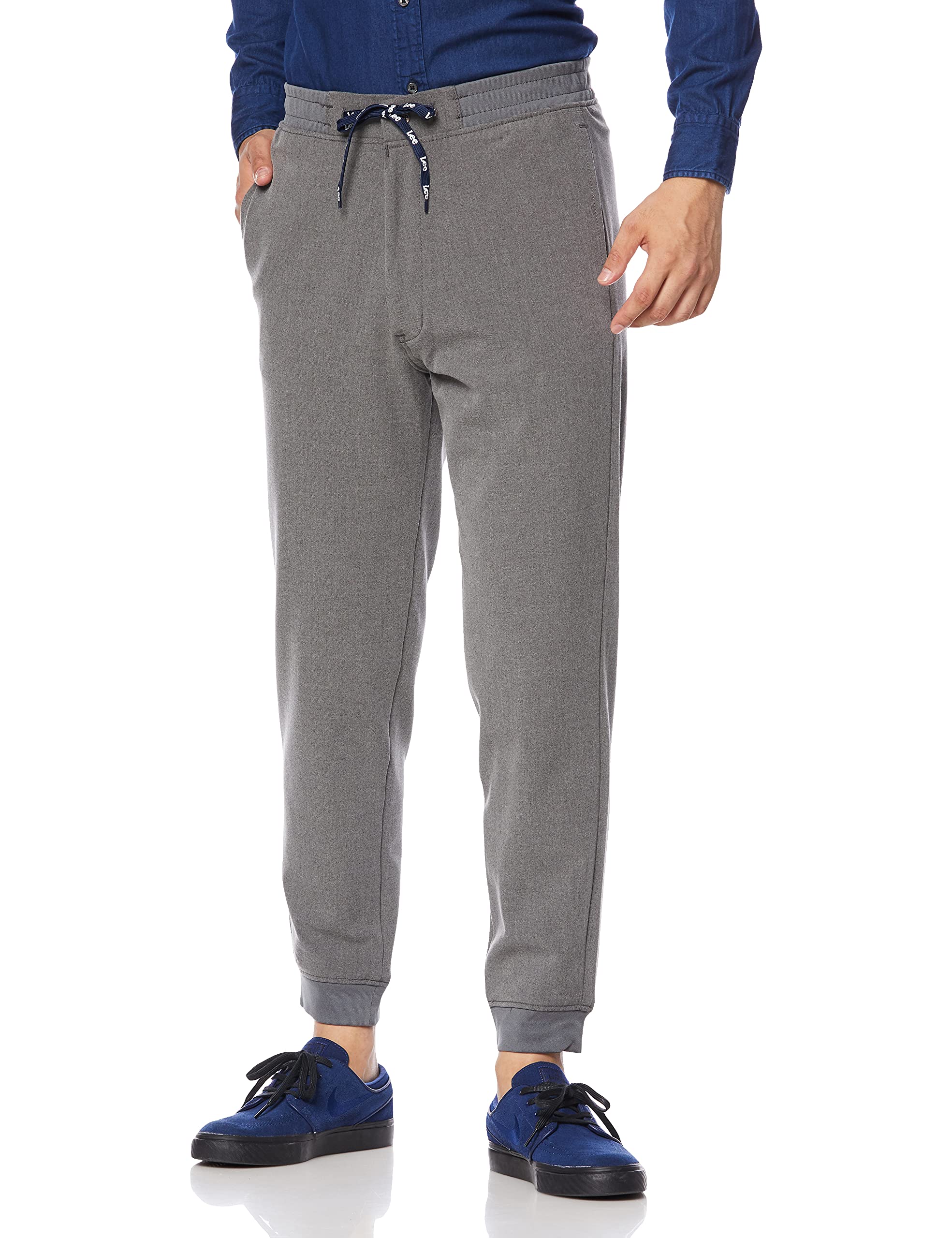 

Брюки Lee Comfort Rib Easy Size S, мужские, серые, серый