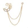 Elegant Men's Brooch Chain Badge Alloy Suit Trendy for Anniversary Wedding Tuxedo