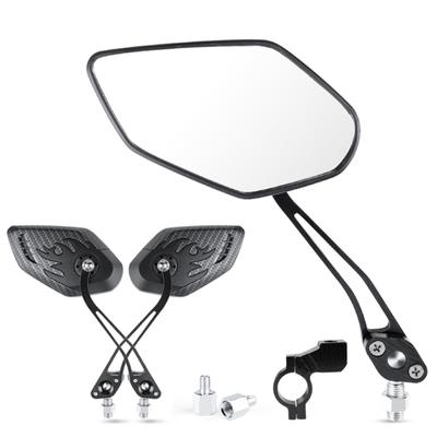 Bicycle Handlebar Rear View Mirror Adjustable Rotatable Reversing Mirror Electric Bike Scooter