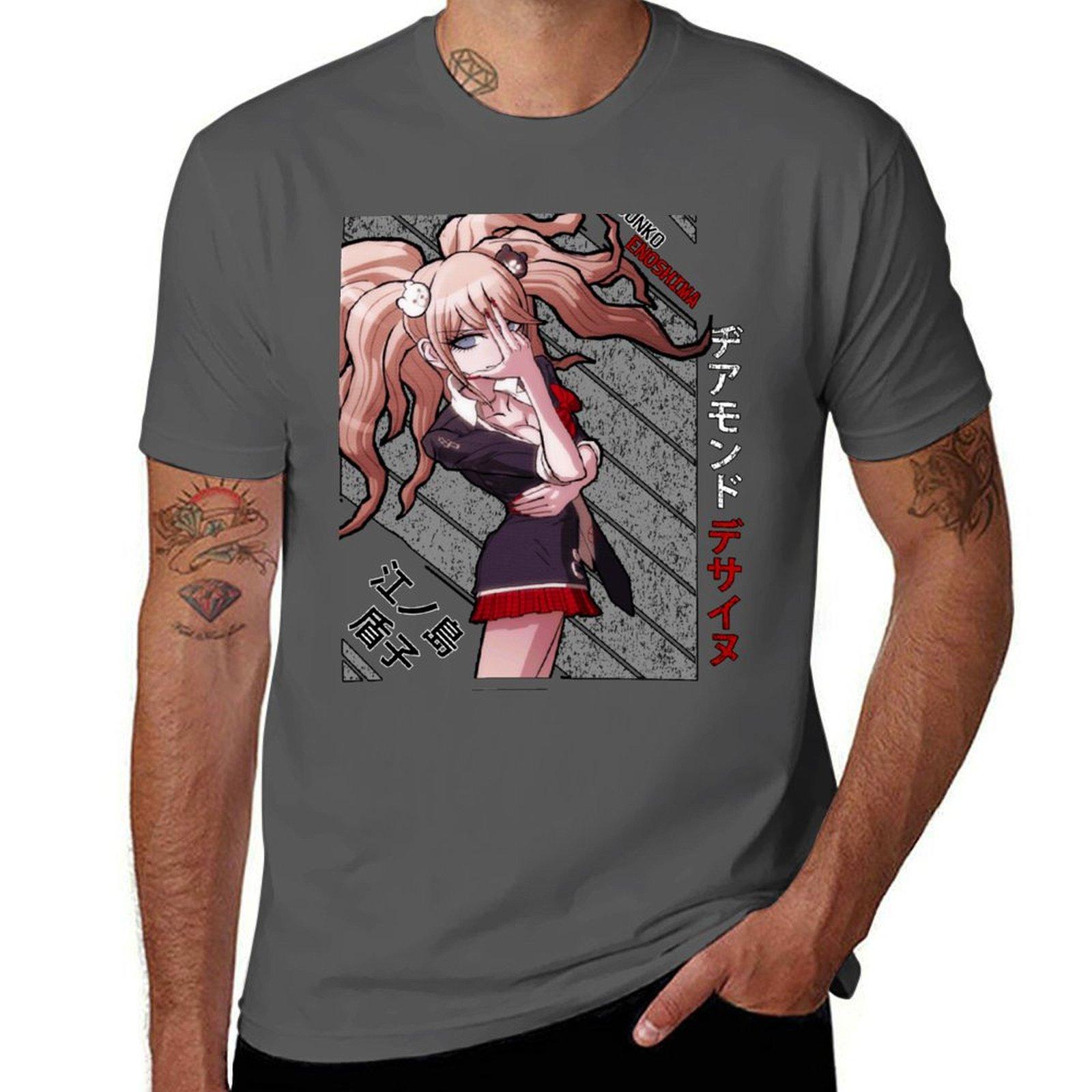 

Junko Enoshima - DanganRonpa T-Shirt man t shirt cotton high quality t shirt man plain t shirts for man cotton funny T-Shirt L