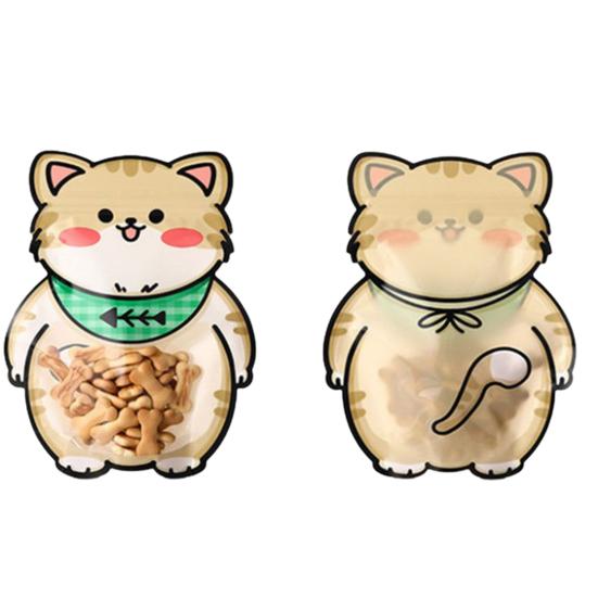 10 szt. Torebka na cukierki widoczne okno w zwierzęcym stylu śliczny mały kształt jeża woreczek do zamykania ciasteczek kuchnia