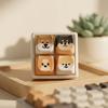 Portable Desk Toy Cartoon Dog Fidget Keyboard Toy, 1/2/3/4/9-Key Push Button Stress Relief Gadgets Mini for Backpack Handbag Purse Charm Keychain