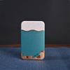 Rectangular Wavy Pattern Metal Storage Box Small Portable Organizer for Tea Bags Coffee Pods Home Office Use