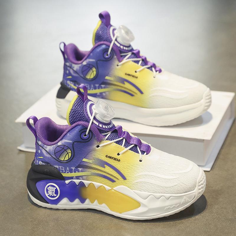 Children's shoes Boys' basketball shoes 2025 new spring and summer running shoes Middle school children and primary school students mesh sports shoes