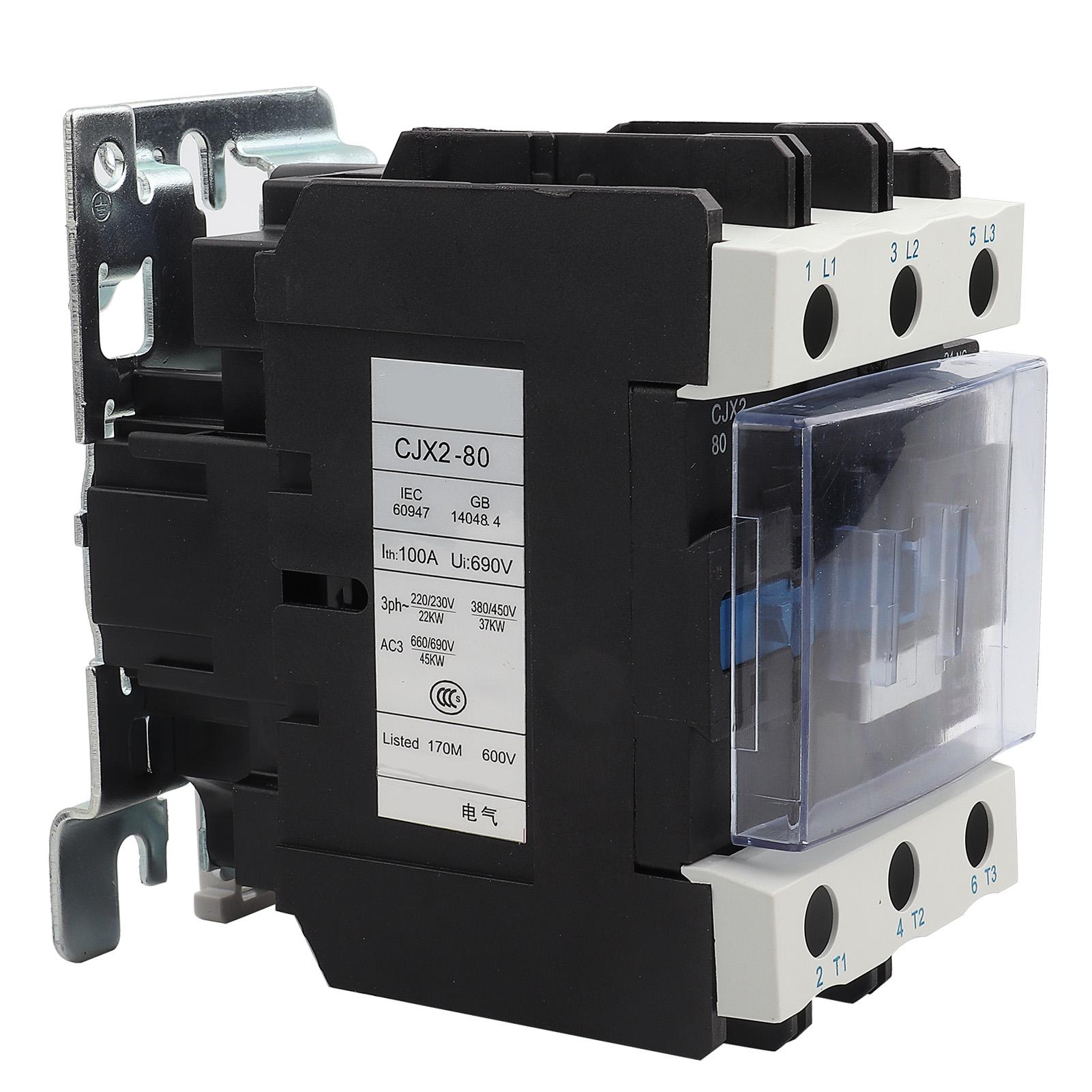 

CJX2 8011 High Sensitivity Industrial Electric AC Contactor 220V 80A